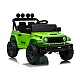 Vaikiškas žalias akumuliatorinis visureigis Jeep Rubicon DK-JWR558