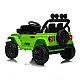 Vaikiškas žalias akumuliatorinis visureigis Jeep Rubicon DK-JWR558