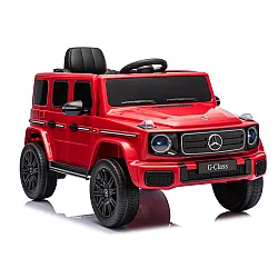 Mercedes G 4x4 24 V 2580 raudonas akumuliatorinis automobilis