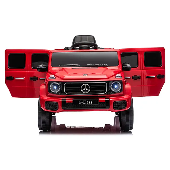 Mercedes G 4x4 24 V 2580 raudonas akumuliatorinis automobilis