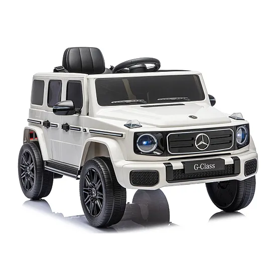 Mercedes G 4x4 24 V 2580 baltas akumuliatorinis automobilis
