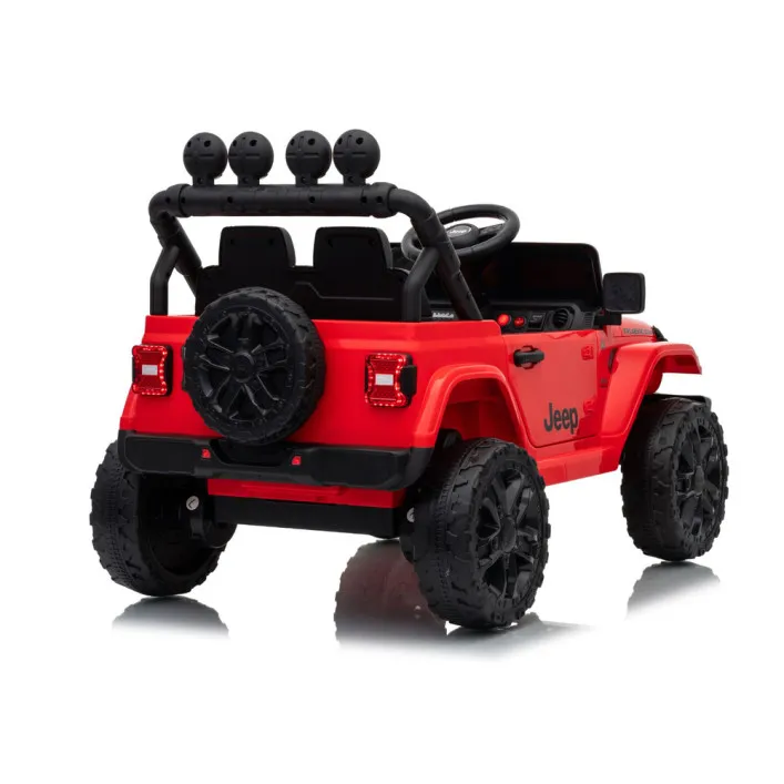 Jeep Rubicon DK-JWR558 sarkana akumulatora automašīna