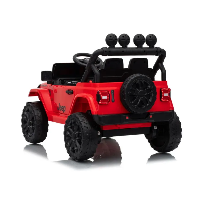 Jeep Rubicon DK-JWR558 sarkana akumulatora automašīna