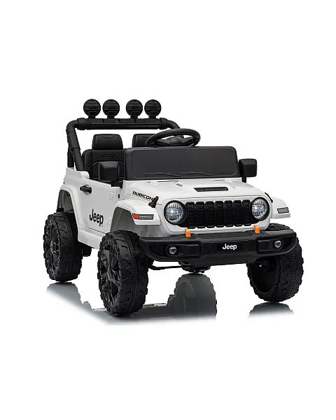 Jeep Rubicon DK-JWR558 balta akumulatora automašīna