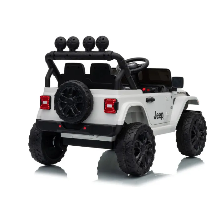 Jeep Rubicon DK-JWR558 balta akumulatora automašīna