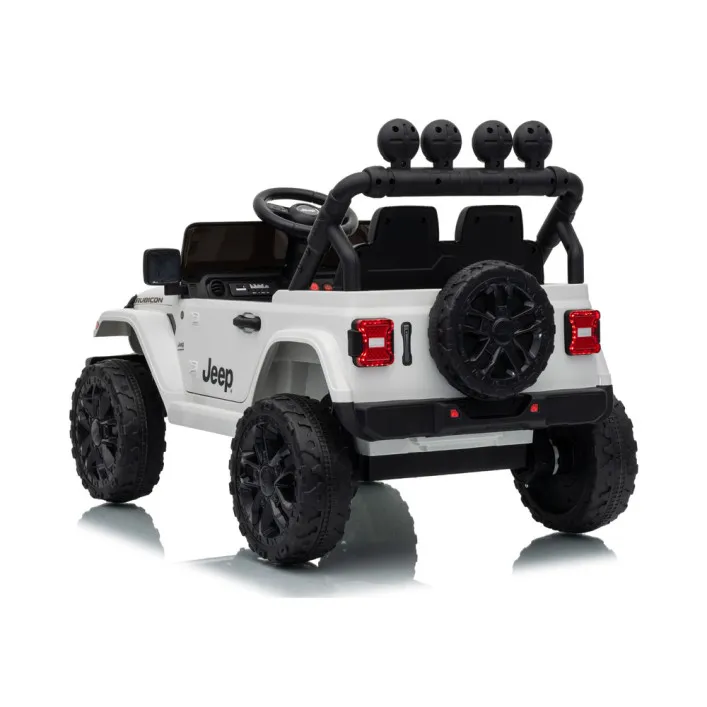 Jeep Rubicon DK-JWR558 balta akumulatora automašīna