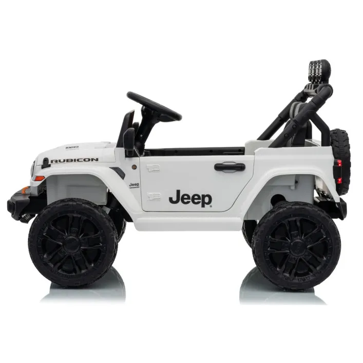 Jeep Rubicon DK-JWR558 balta akumulatora automašīna