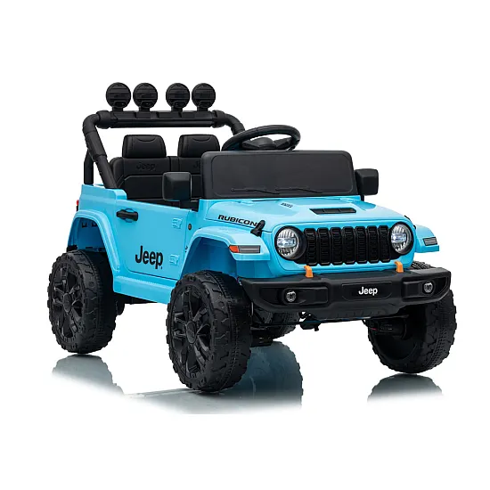 Jeep Rubicon DK-JWR558 šviesiai mėlynas akumuliatorinis automobilis