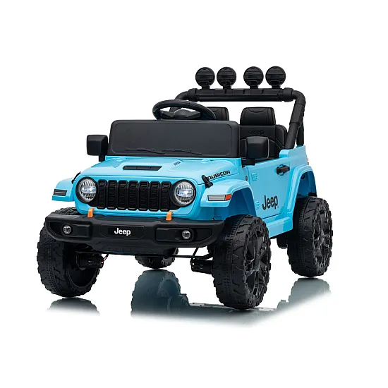 Jeep Rubicon DK-JWR558 šviesiai mėlynas akumuliatorinis automobilis