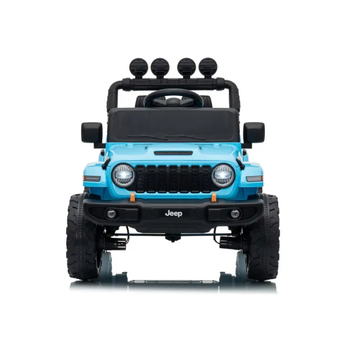 Jeep Rubicon DK-JWR558 gaiši zils akumulatora darbināms automobiļš