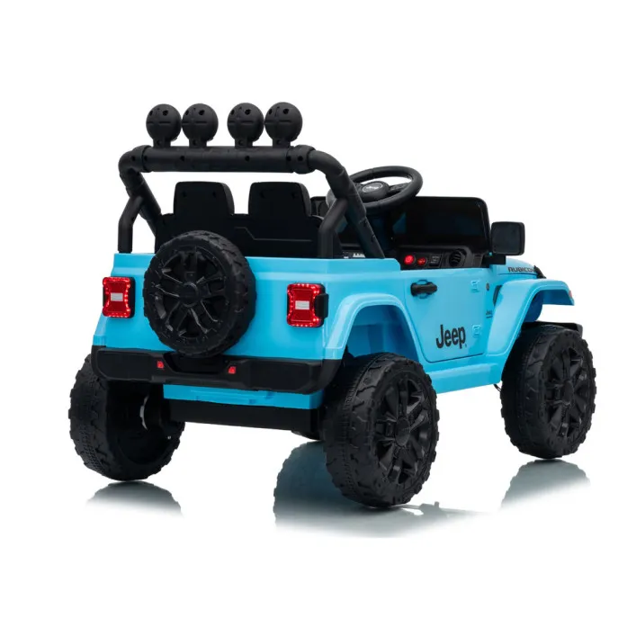Jeep Rubicon DK-JWR558 gaiši zils akumulatora darbināms automobiļš