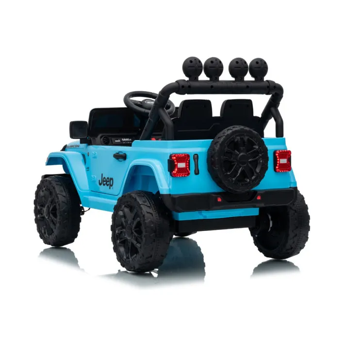Jeep Rubicon DK-JWR558 gaiši zils akumulatora darbināms automobiļš