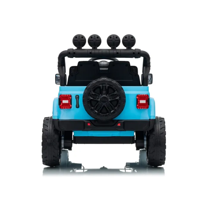 Jeep Rubicon DK-JWR558 gaiši zils akumulatora darbināms automobiļš