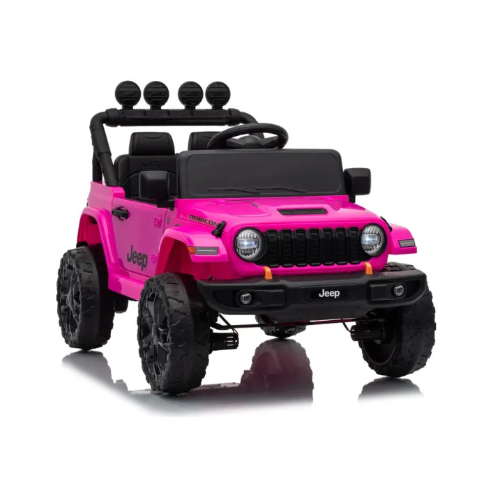 Jeep Rubicon DK-JWR558 rozā akumulatora automašīna