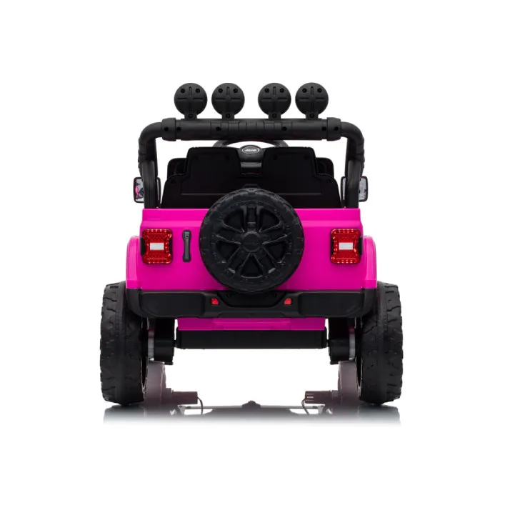 Jeep Rubicon DK-JWR558 rozā akumulatora automašīna