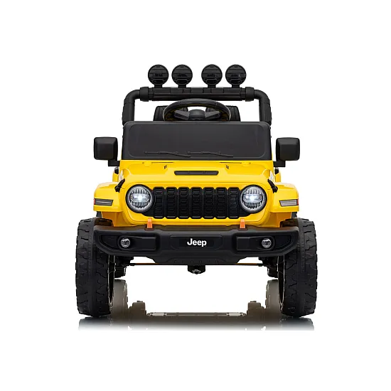 Jeep Rubicon DK-JWR558 geltonas akumuliatorinis automobilis