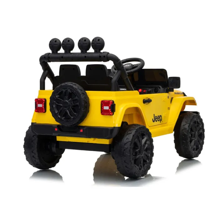 Jeep Rubicon DK-JWR558 dzeltena akumulatora automašīna