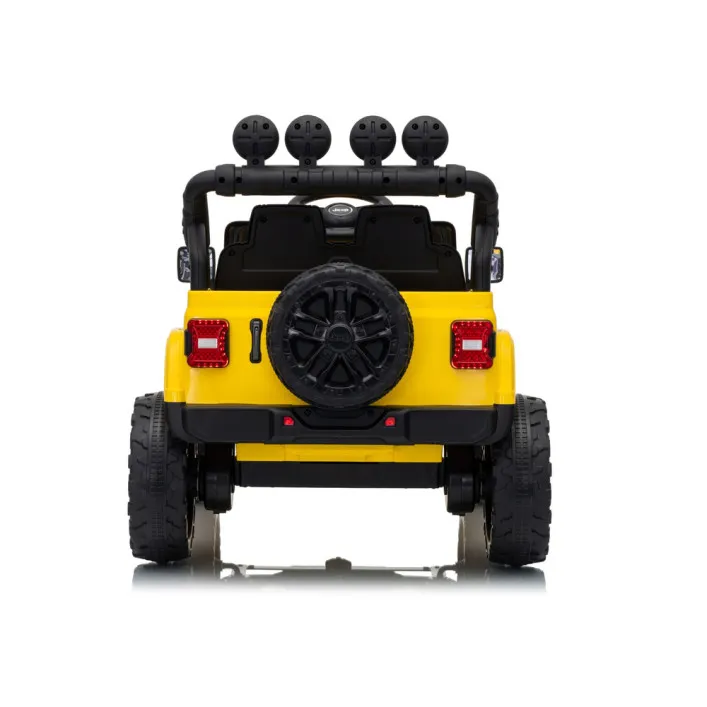 Jeep Rubicon DK-JWR558 dzeltena akumulatora automašīna