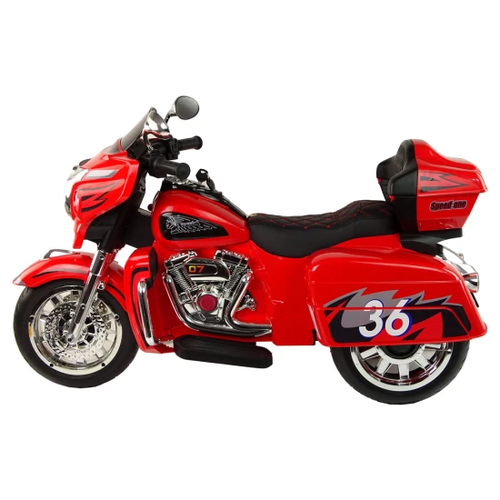 Elektriskais sarkanais motocikls Goldwing