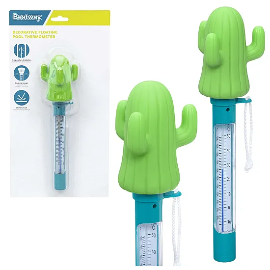 „Bestway“ 58763 peldošais termometrs SPA baseiniem, kaktusa zaļā krāsā