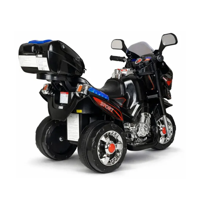 Elektriskais melnais motocikls HC8051 Elektriskās mašīnas bērniem
