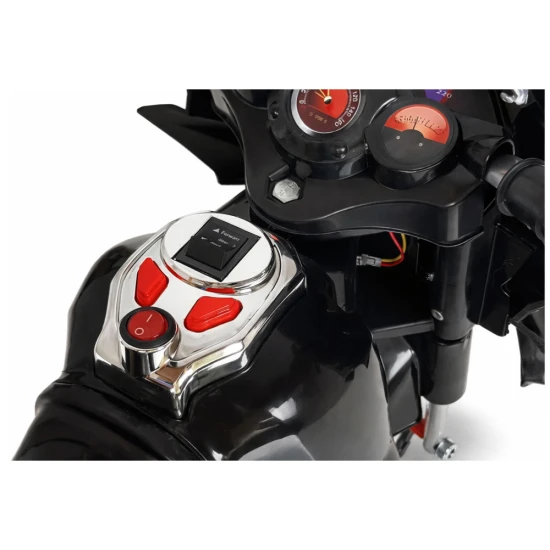 HC8051 Black - Electric Ride On Motorcycle Elektriskās mašīnas bērniem