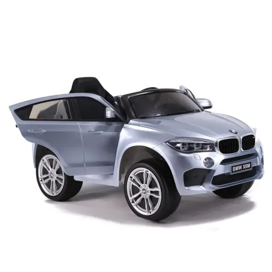 BMW X6 ar akumulatoru darbināms pelēks automobilis Automašīnas