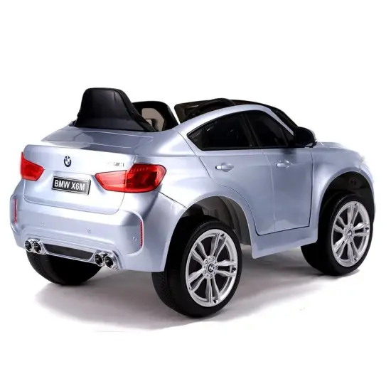 BMW X6 ar akumulatoru darbināms pelēks automobilis Automašīnas