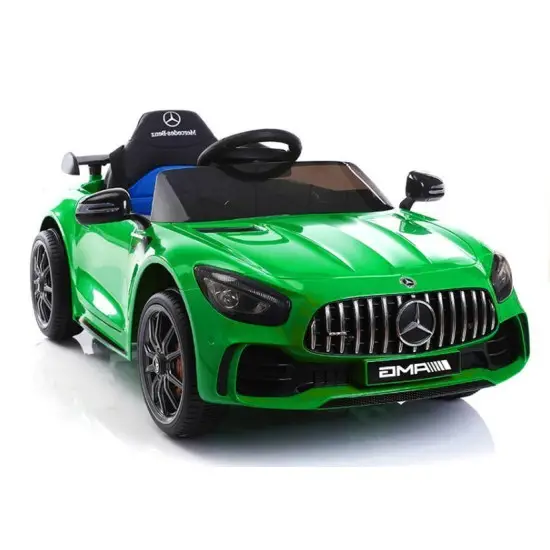 Mercedes GTR elektriskais zaļais automobilis Automašīnas