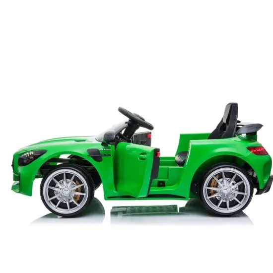 Mercedes GTR elektriskais zaļais automobilis Automašīnas
