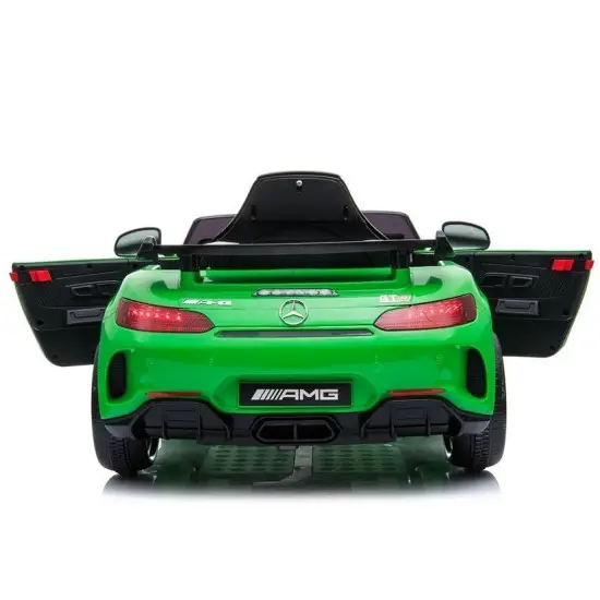 Mercedes GTR elektriskais zaļais automobilis Automašīnas