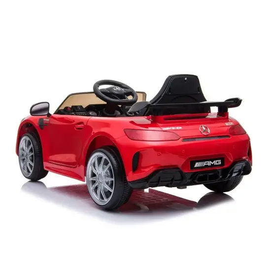 Mercedes GTR elektriskais sarkanais automobilis