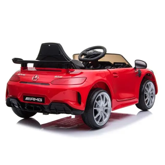 Mercedes GTR elektriskais sarkanais automobilis