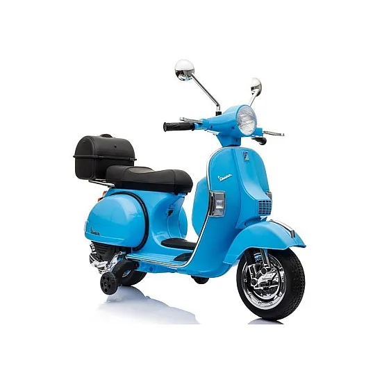 Vespa sähköinen sininen skootteri