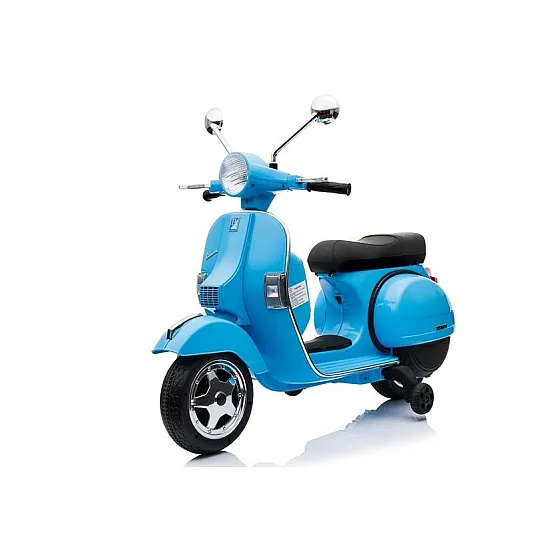 Vespa sähköinen sininen skootteri