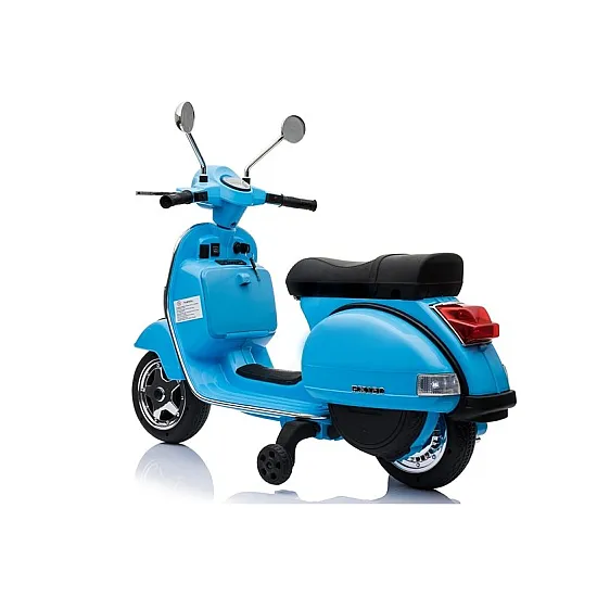 Vespa sähköinen sininen skootteri