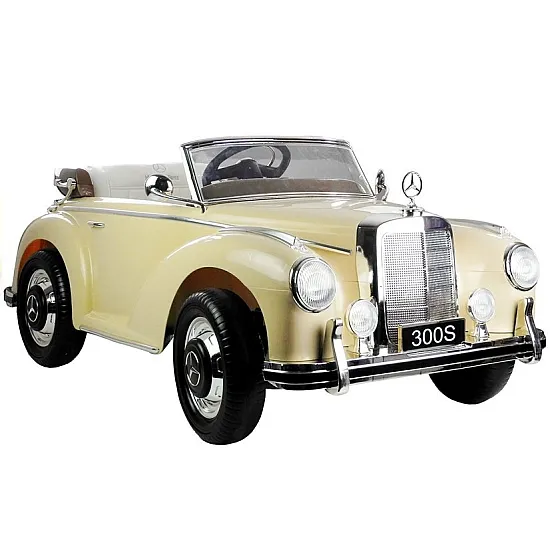 Retro stila smilškrāsas akumulatora auto LS-618 Mercedes 300S