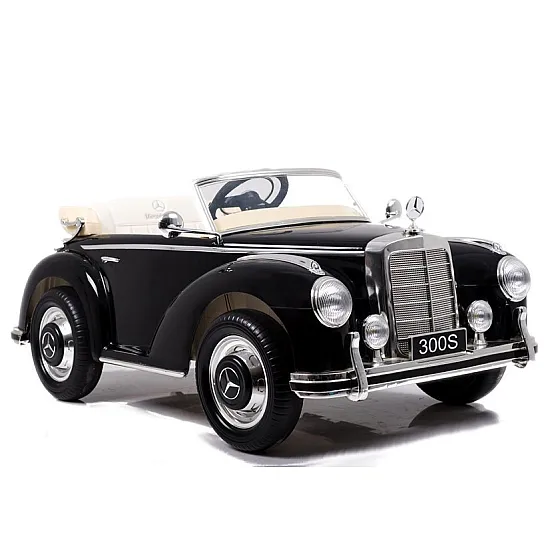 Retro stila melna akumulatora automašīna LS-618 Mercedes 300S