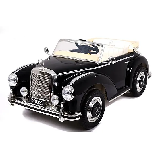 Retro stila melna akumulatora automašīna LS-618 Mercedes 300S