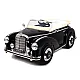 Retro stila melna akumulatora automašīna LS-618 Mercedes 300S