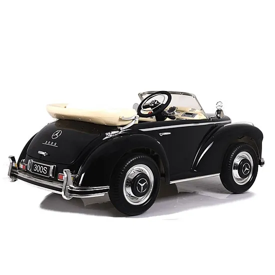 Retro stila melna akumulatora automašīna LS-618 Mercedes 300S