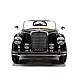 Retro stila melna akumulatora automašīna LS-618 Mercedes 300S