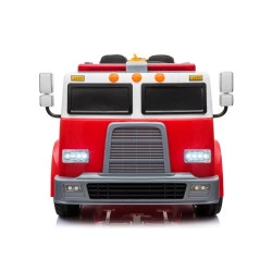 Sarkana elektriskā ugunsdzēsības mašīna