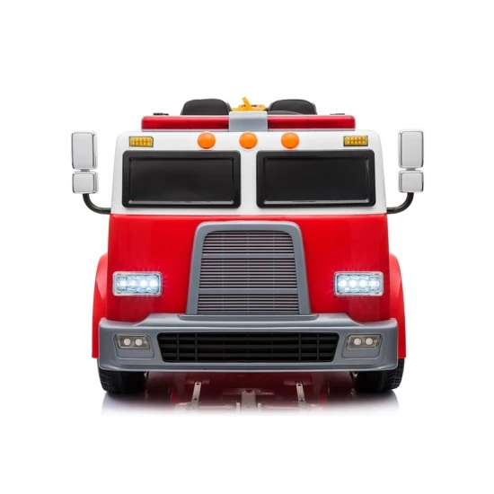 Sarkana elektriskā ugunsdzēsības mašīna Elektriskās mašīnas bērniem