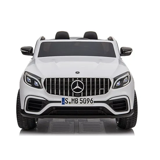 White electric car Mercedes GLC 63S Electric machines for children