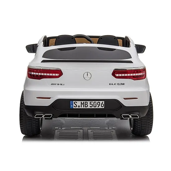 White electric car Mercedes GLC 63S Electric machines for children
