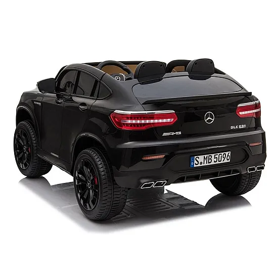 Black electric car Mercedes GLC 63S Electric machines for children