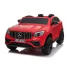 Sarkans elektromobilis Mercedes GLC 63S Elektriskās mašīnas bērniem