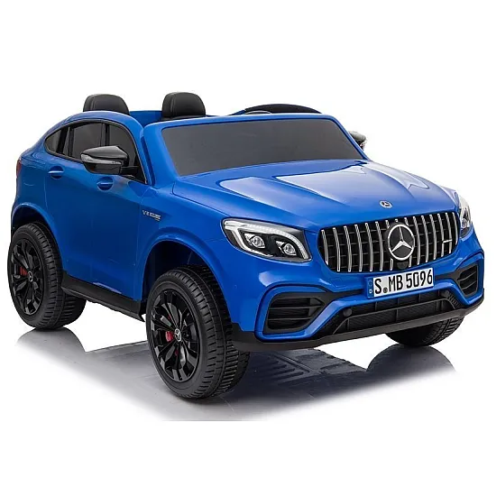Zilais elektromobilis Mercedes GLC 63S Elektriskās mašīnas bērniem