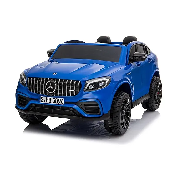 Zilais elektromobilis Mercedes GLC 63S Elektriskās mašīnas bērniem